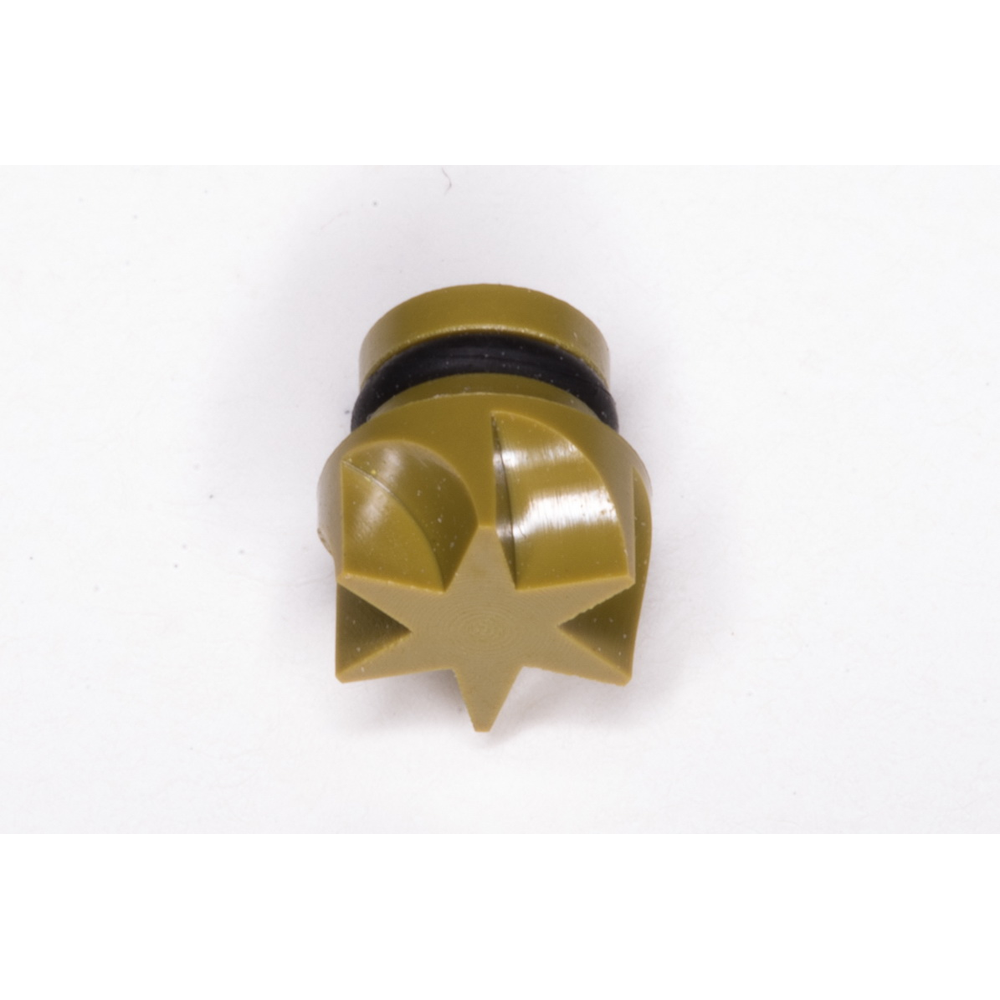 BRUKER CAP,4MM,TORLON FOR VAR.TEMP.W/VITON O-RING