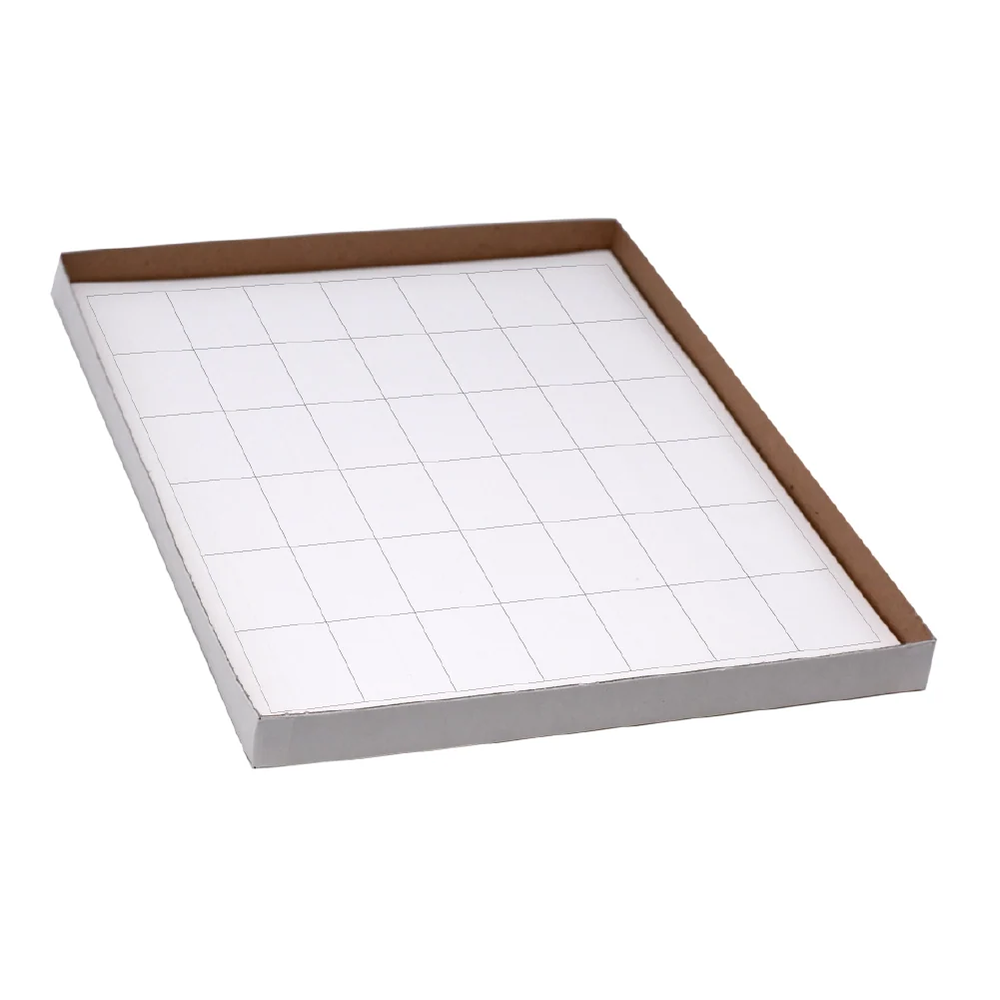Label Sheets, Cryo, 28x44mm, for Racks and Boxes, 20 Sheets, 42 Labels per Sheet, White