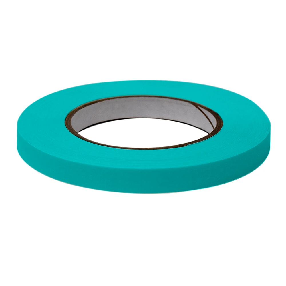 Labeling Tape, 1/2" x 60yd per Roll, 6 Rolls/Case, Aqua