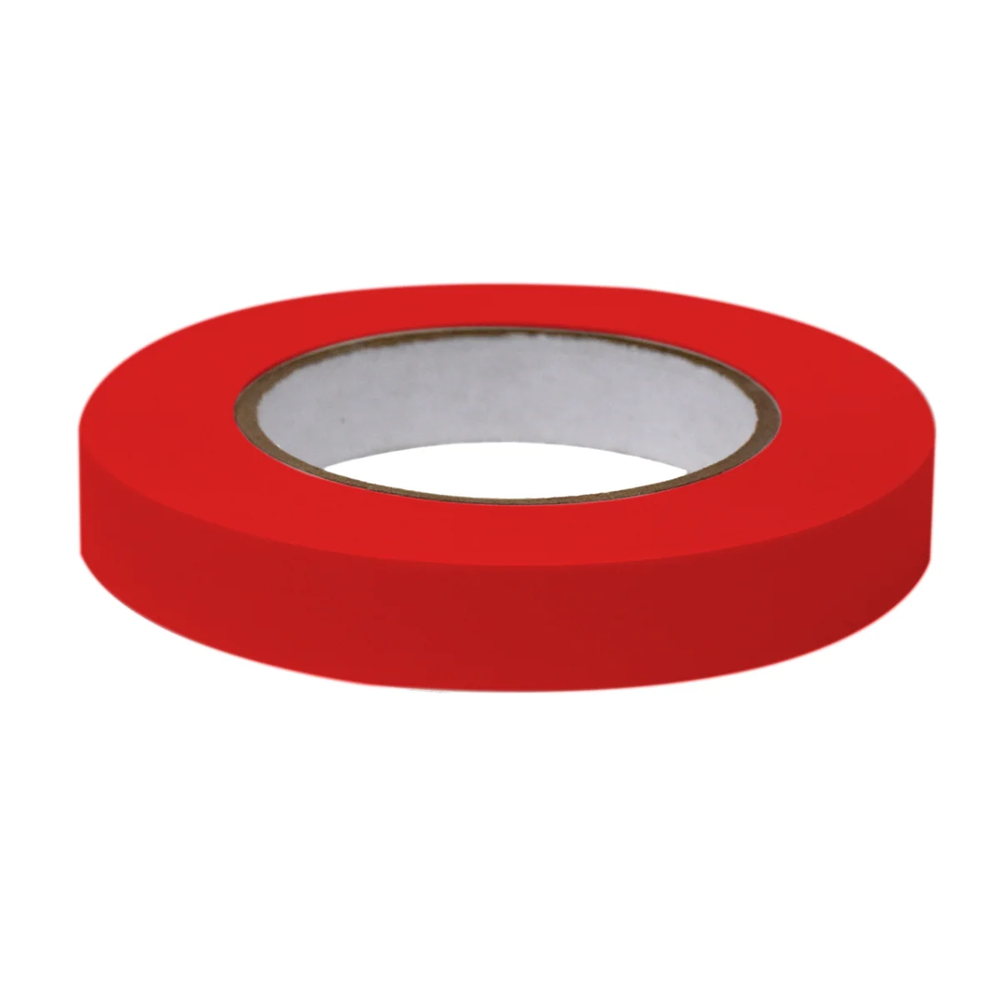 Labeling Tape, 3/4" x 60yd per Roll, 4 Rolls/Case, Red