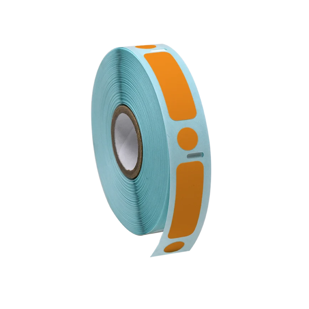 95N Label/Dot Combo Roll, Cryo, Direct Thermal, 38x13mm & 9.5mm, Dot for 2.0mL Tubes, Orange