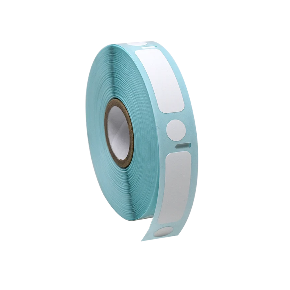 95W Label/Dot Combo Roll, Cryo, Direct Thermal, 38x13mm & 9.5mm Dot, for 2.0mL Tubes, White
