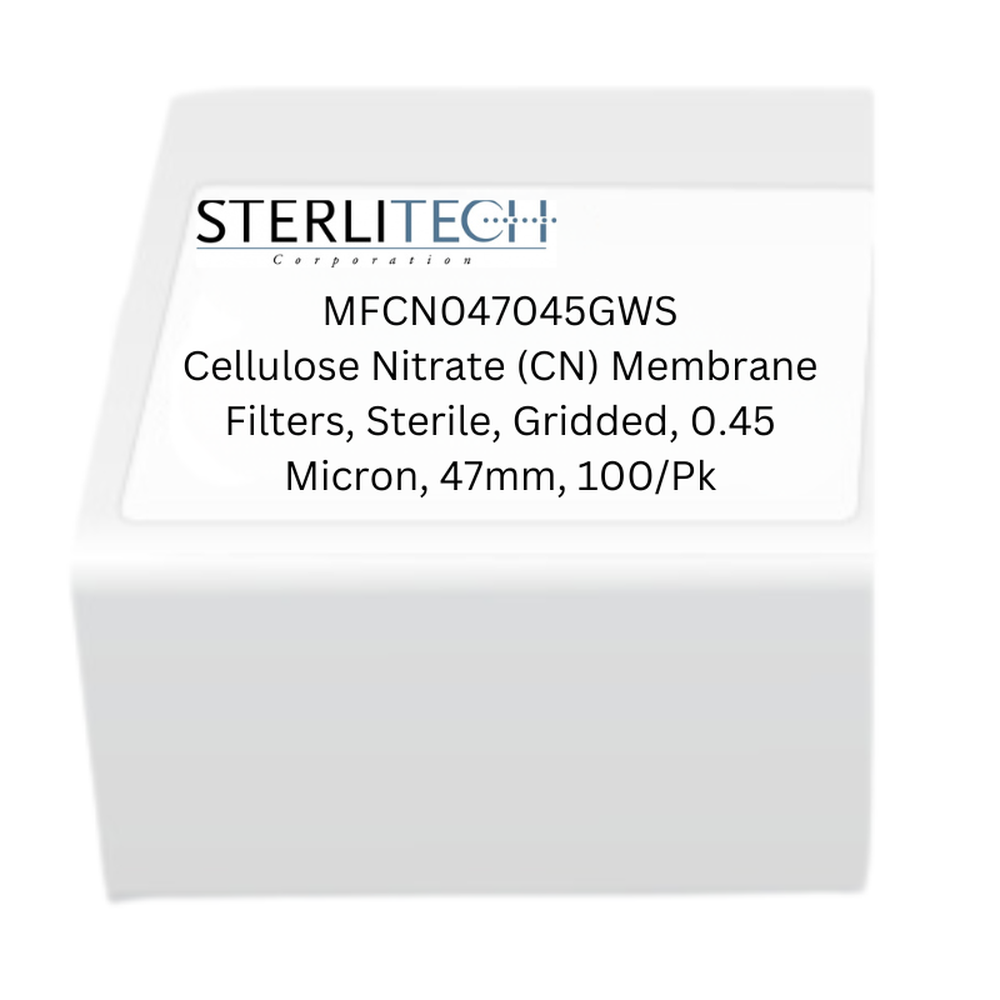 Cellulose Nitrate (CN) Membrane Filters, , Sterile, Gridded, 0.45 Micron, 47mm, 100/Pk