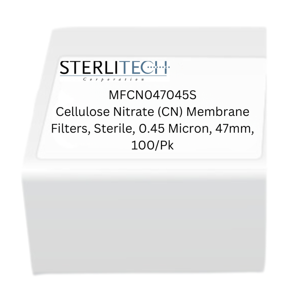 Cellulose Nitrate (CN) Membrane Filters, , Sterile, 0.45 Micron, 47mm, 100/Pk