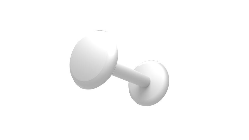 Magnetic Mixer, Double Ended, 8 mm Diameter, 55 mm Long, 1/EA