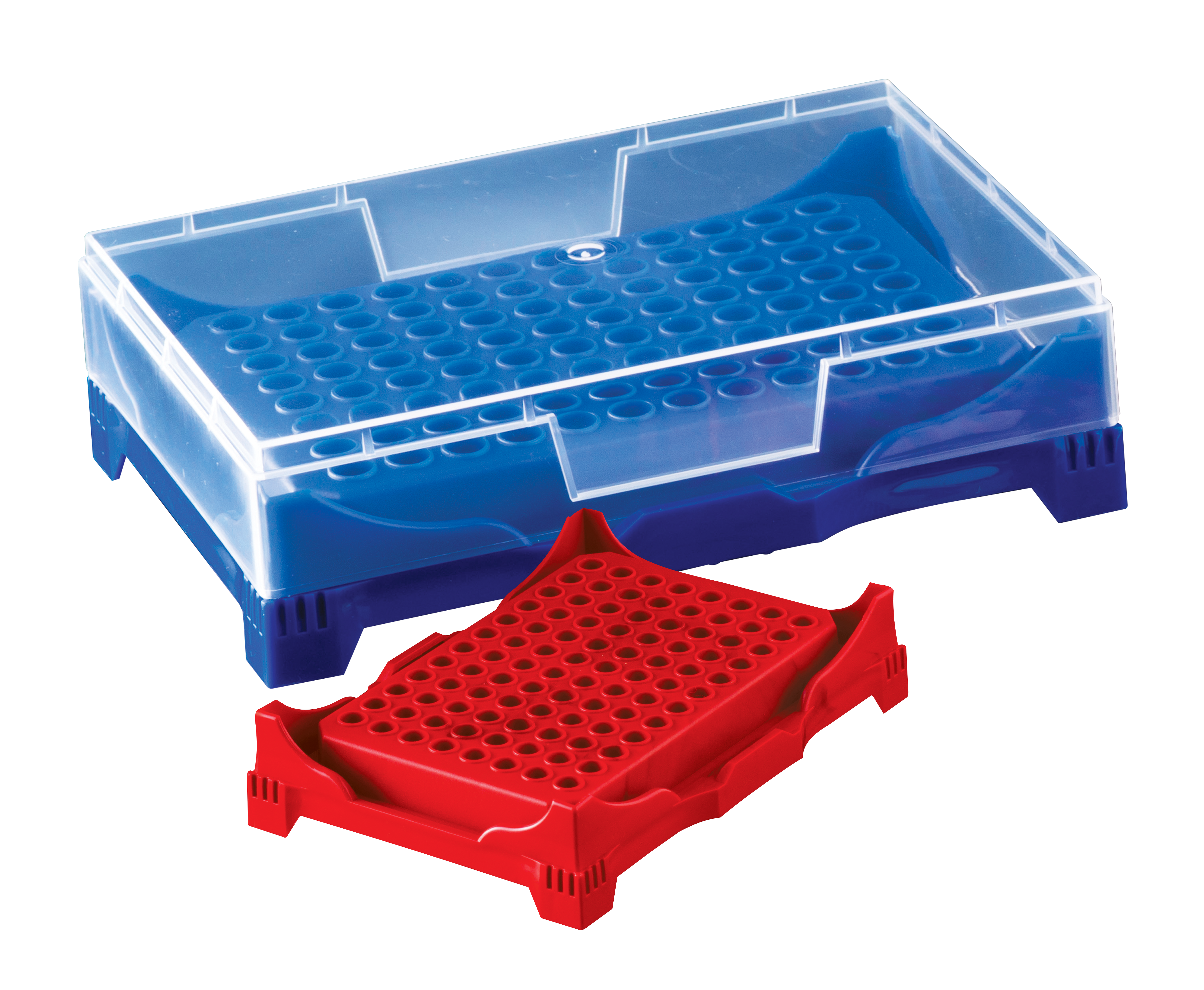 Abdos PCR Work Rack, Polypropylene (PP) Assorted Colors, 5/CS