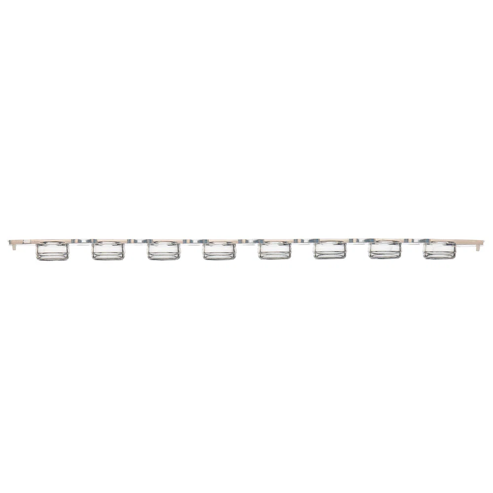 0.2mL 8-Strip Flat Caps, No Tubes, Optically-Clear for qPCR - cs-1250