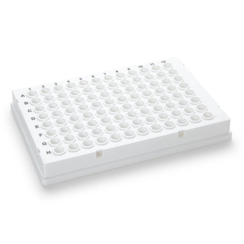 02 0.2mL 96-Well PCR Plate, Full Skirt, Clear - CS/100