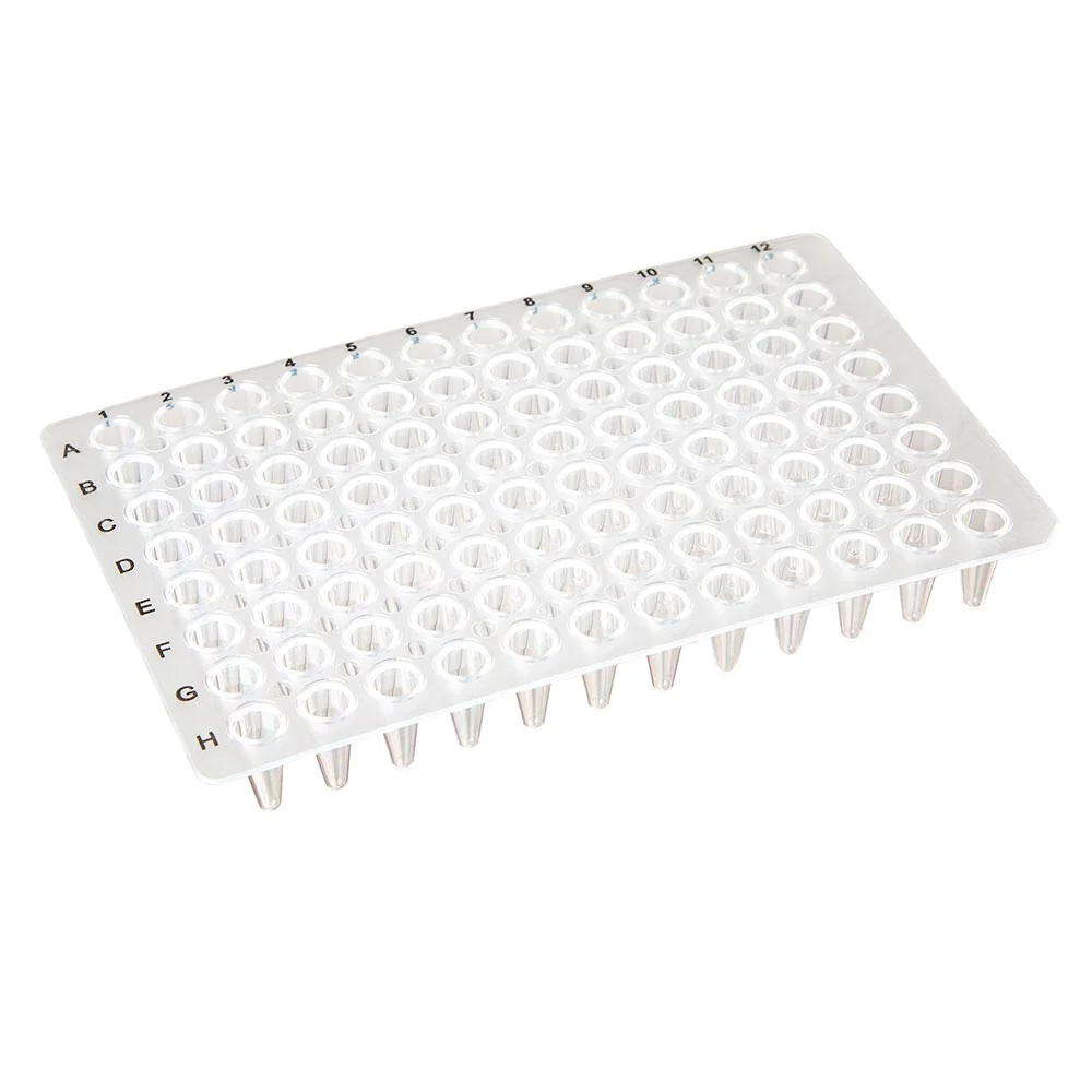 01 0.1mL 96-Well PCR Plate, Low-Profile, No Skirt, Clear - CS-100