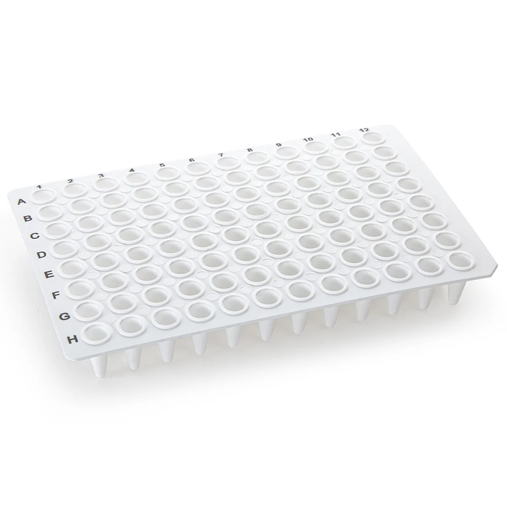 01 0.1mL 96-Well PCR Plate, Low-Profile, No Skirt, Clear - CS/100