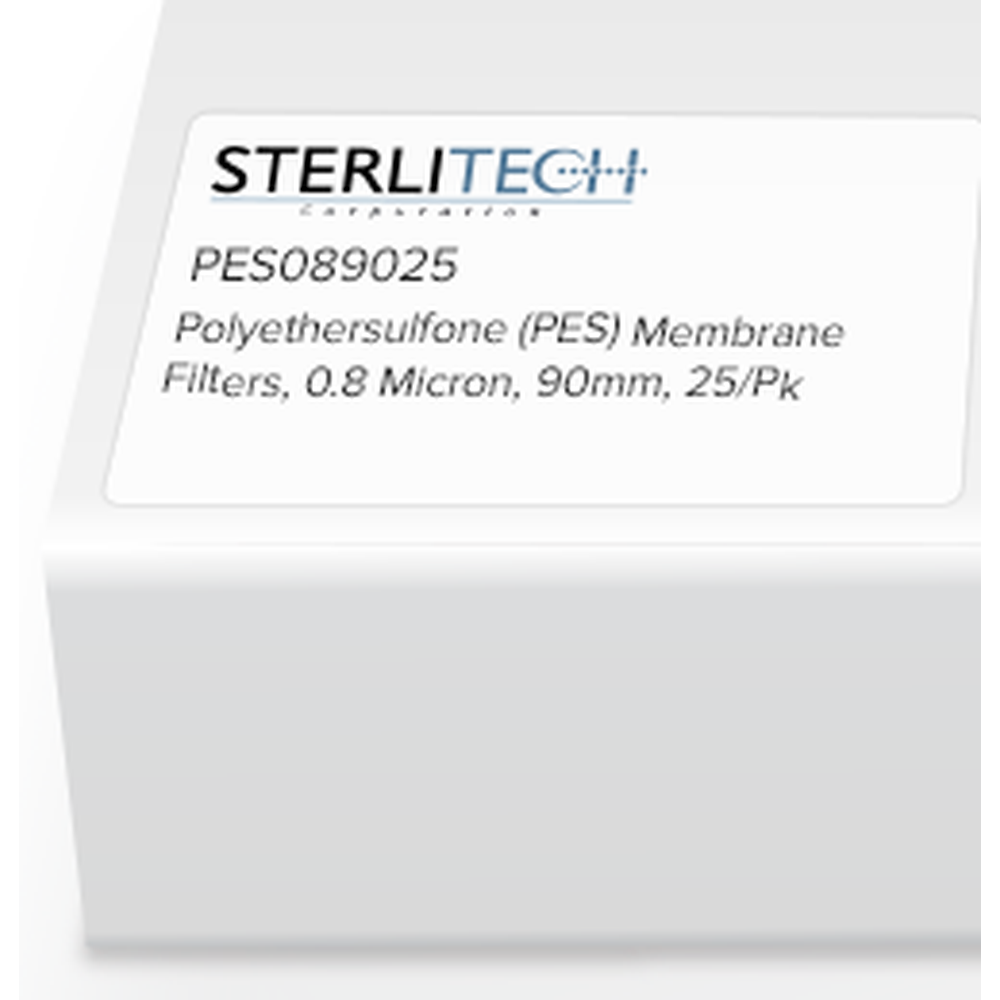 Polyethersulfone (PES) Membrane Filters, 0.8 Micron, 90mm, 25/Pk