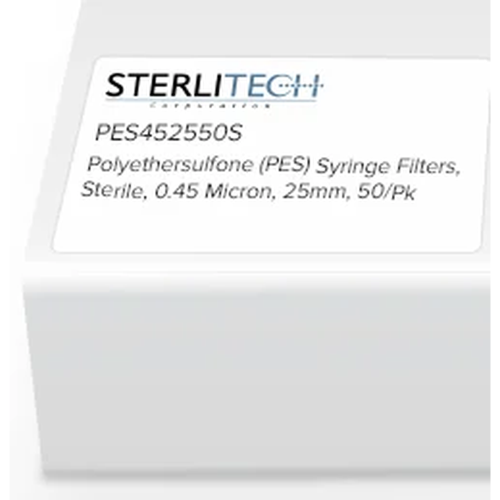 Polyethersulfone (PES) Syringe Filters, Sterile, Abluo, 0.45 Micron, 25mm, 50/Pk