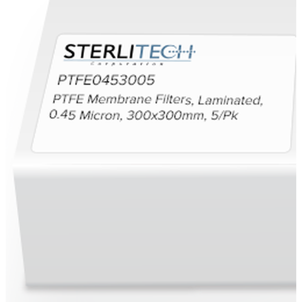 PTFE Laminated Membrane Filters, 0.45 Micron, 300 x 300mm, 5/Pk