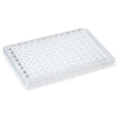 02 0.2mL 96-Well PCR Plate, Half Skirt, Clear - CS/100