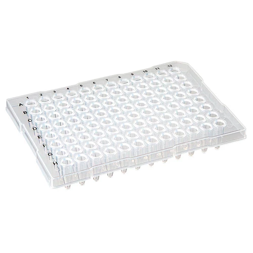 FL02 0.2mL 96-Well PCR Plate, Half Skirt (ABI-style), Flat top, Clear - PK/1