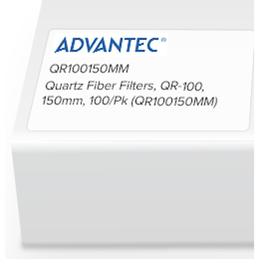 Quartz Fiber Filters, QR-100, 150mm, 100/Pk