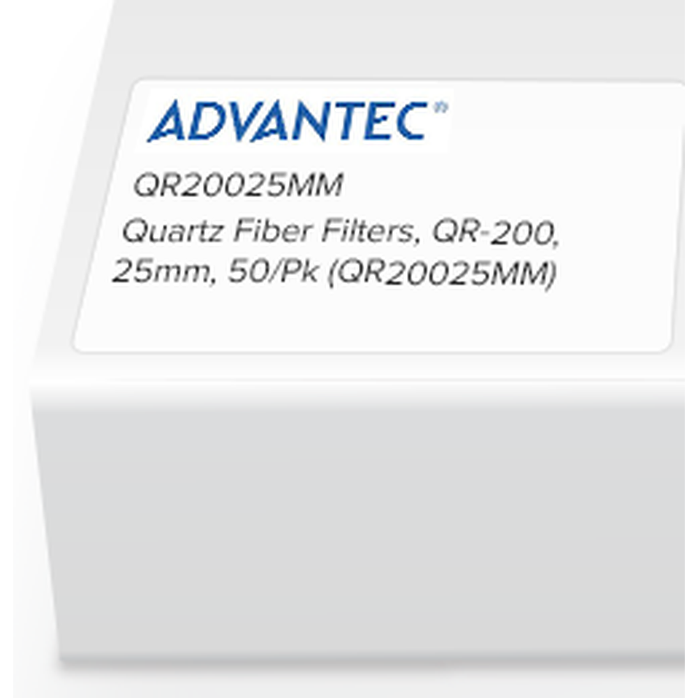 Quartz Fiber Filters, QR-200, 25mm, 50/Pk