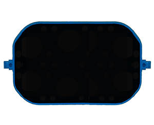 Mini rocking platform with rubber mat, 4.5 x 3 in (R2024 and H2024 Only)