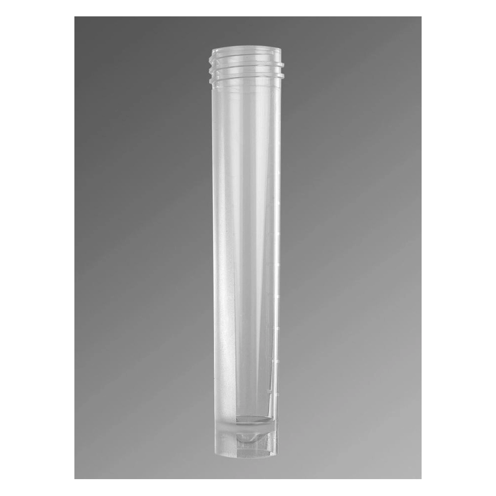 Axygen 10mL Self Standing Screw Cap Transport Tube, Clear, Non-Sterile, 250 Tubes/Pack, 8 Packs/Case.