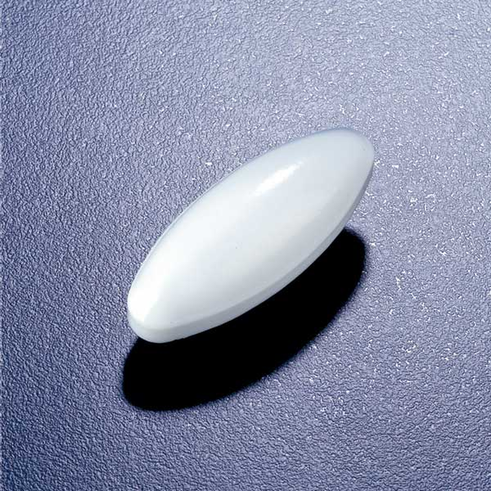 Stir bar, oval, PTFE, 40 mm long x 20 mm OD