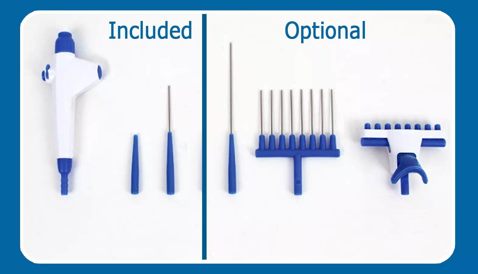 Handheld vacuum controller with single channel adapters