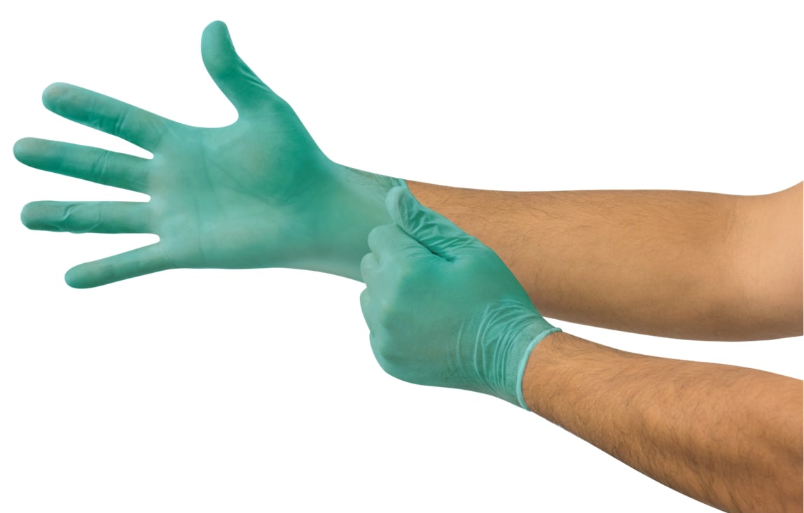 Aloe Flex PF GP Vinyl Industrial Glove Large