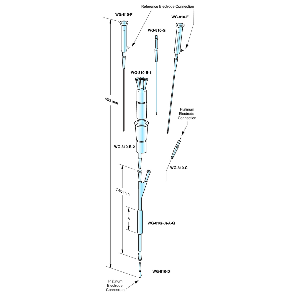 COMPLETE SUPRASIL ELECTROLYTIC ASSEMBLY