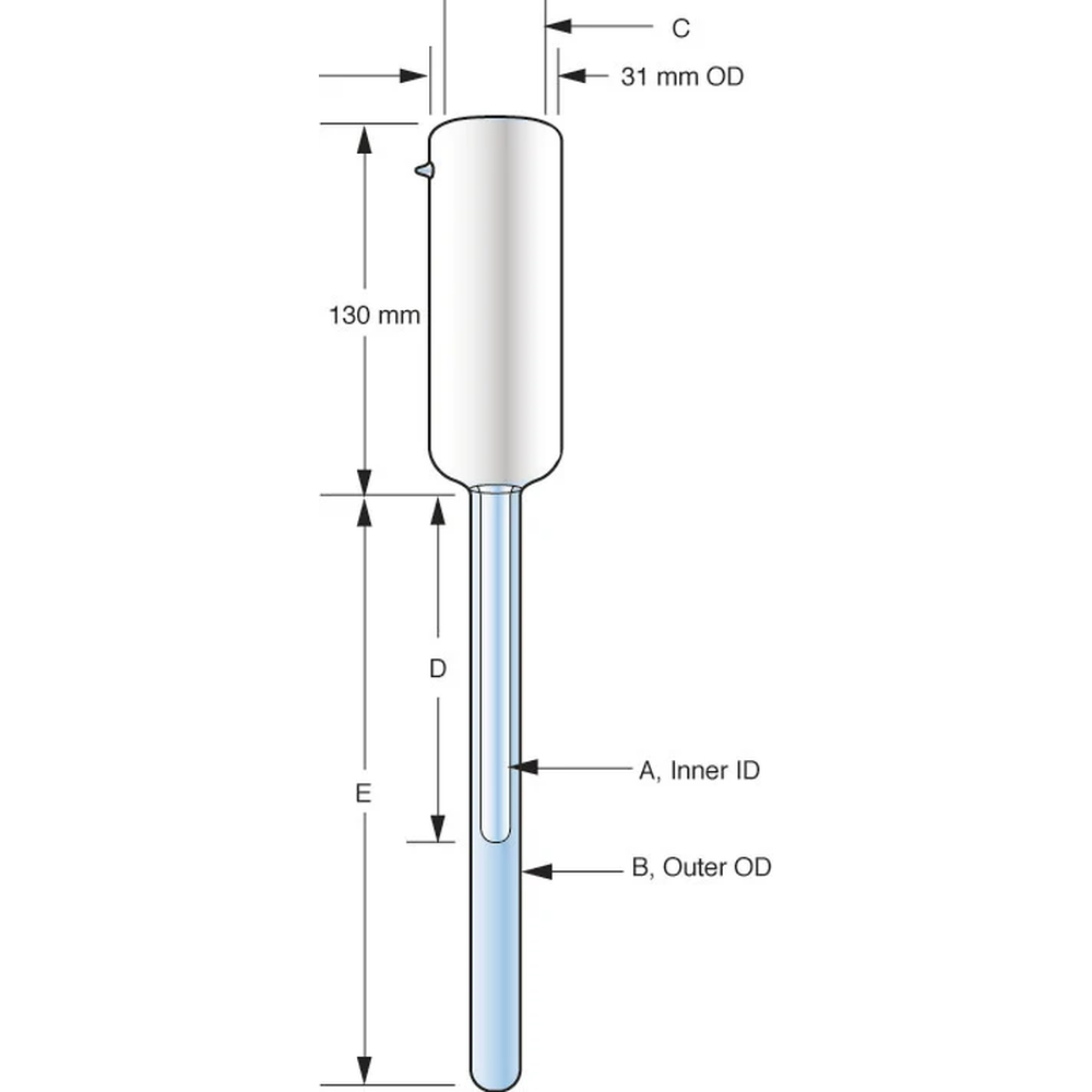 SUPRASIL NITROGEN DEWAR FLASK SILVERED