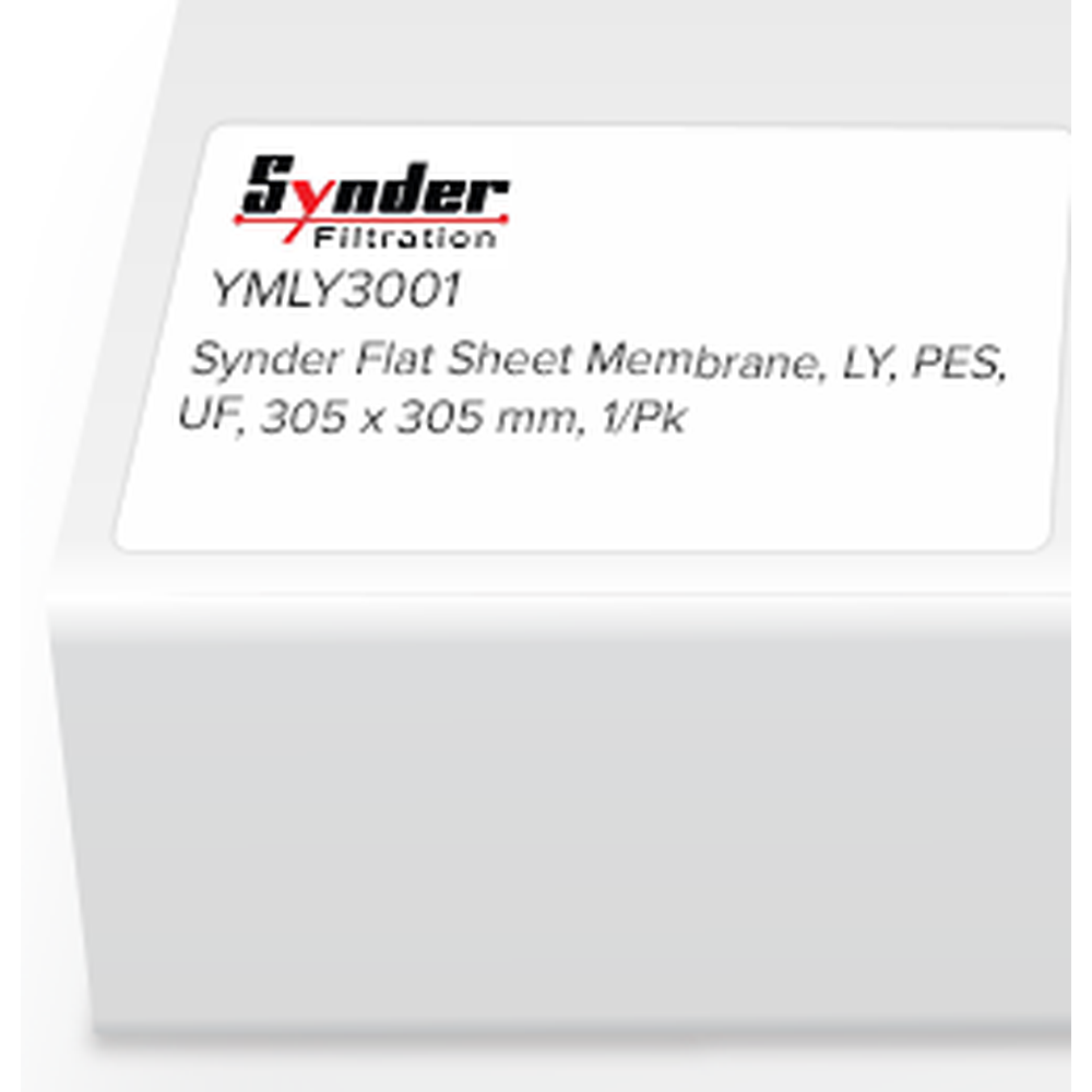 Synder Flat Sheet Membrane, LY, PES, UF, 305 x 305mm, 1/Pk