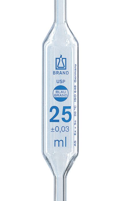 Bulb Pipette, USP BBR AS 8 mL, one-mark, pk of 6