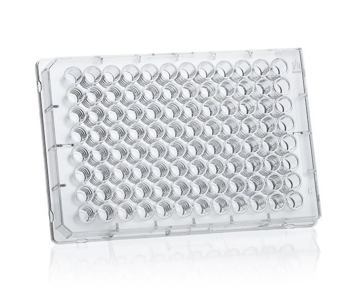 384 Well Plate, black, pureGrade Sterile, F-Bottom, Pack 50