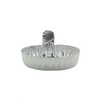 ALUMINUM DISHES CRINKLE W/TABS 28MM - 28mm, 500/Case