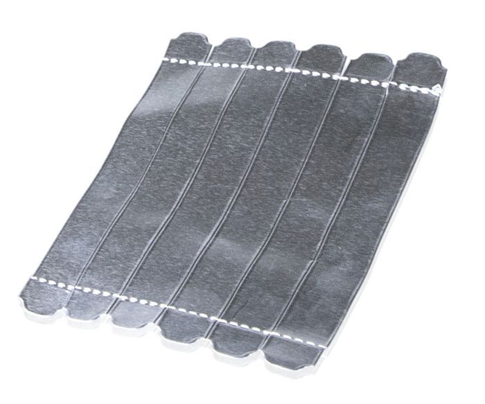 Aluminµm Foil Strips, 1x8 Rows per Strip, 6 strips per Sheet