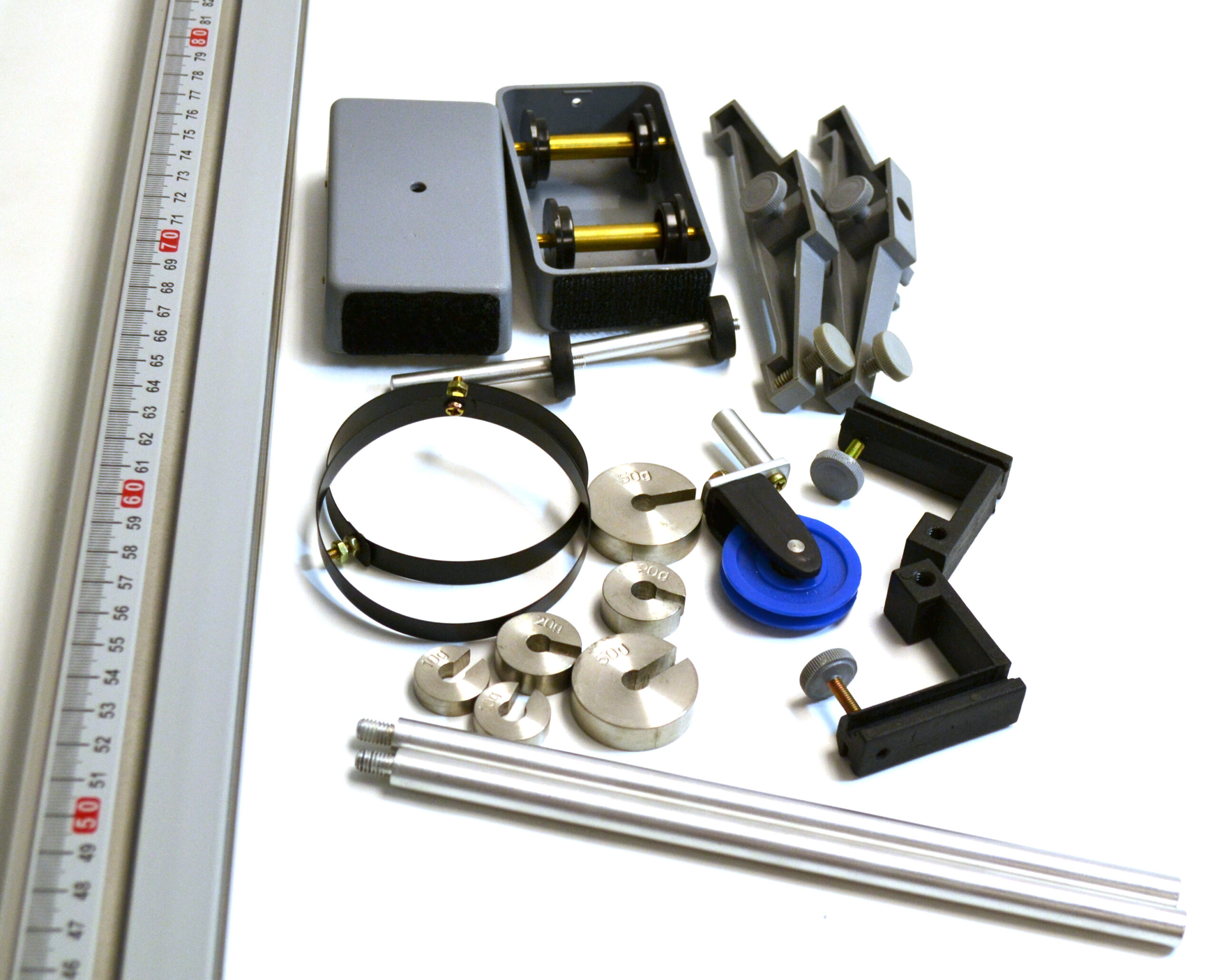 Collisions Kit - 48" Collision Track, 2 Carts, 2 Sets of (3) Slotted Masses, Instructions, and More
