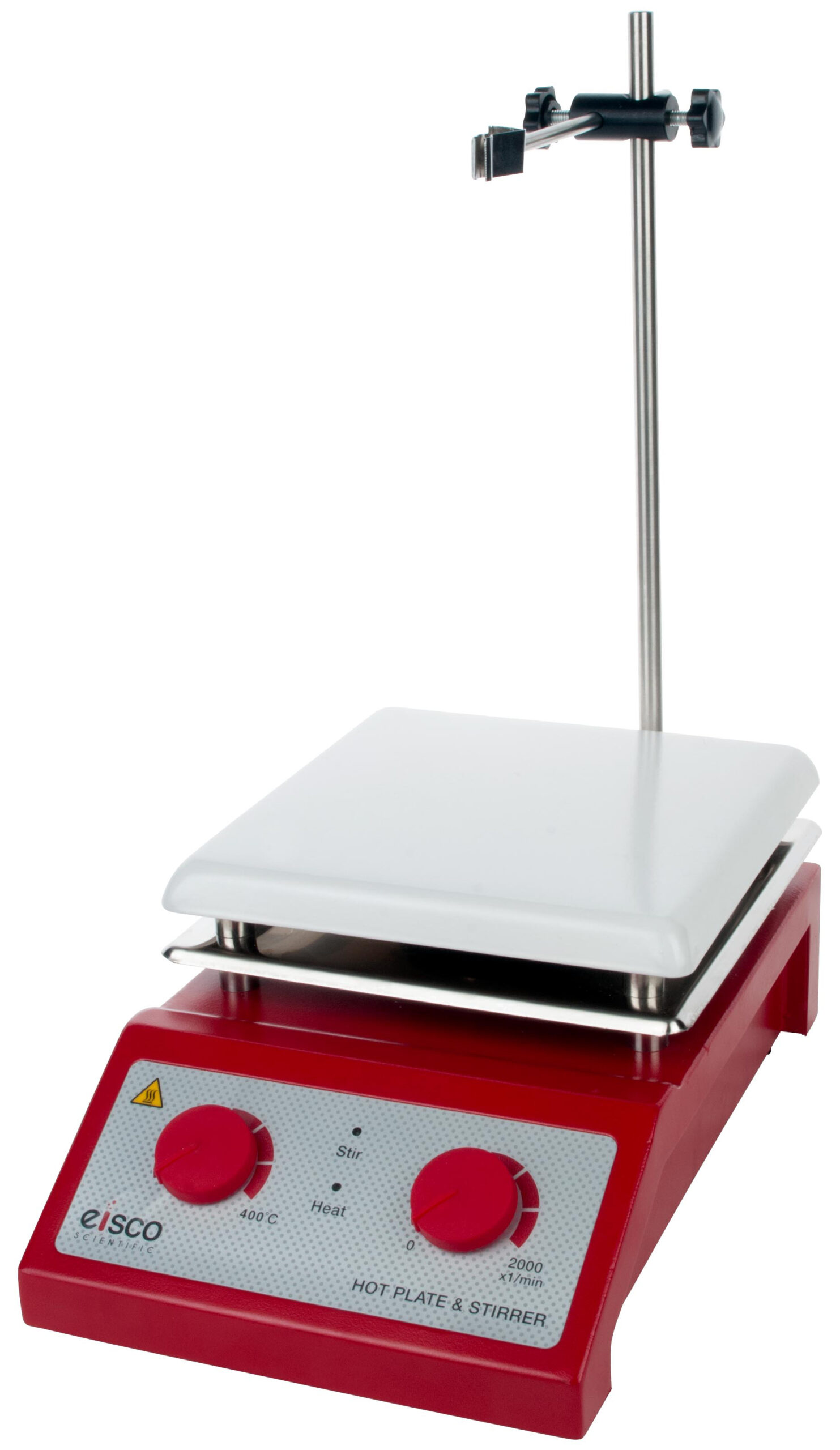 Hot Plate with Magnetic Stirrer, 650W - 400°C / 2000 RPM - Ceramic Top