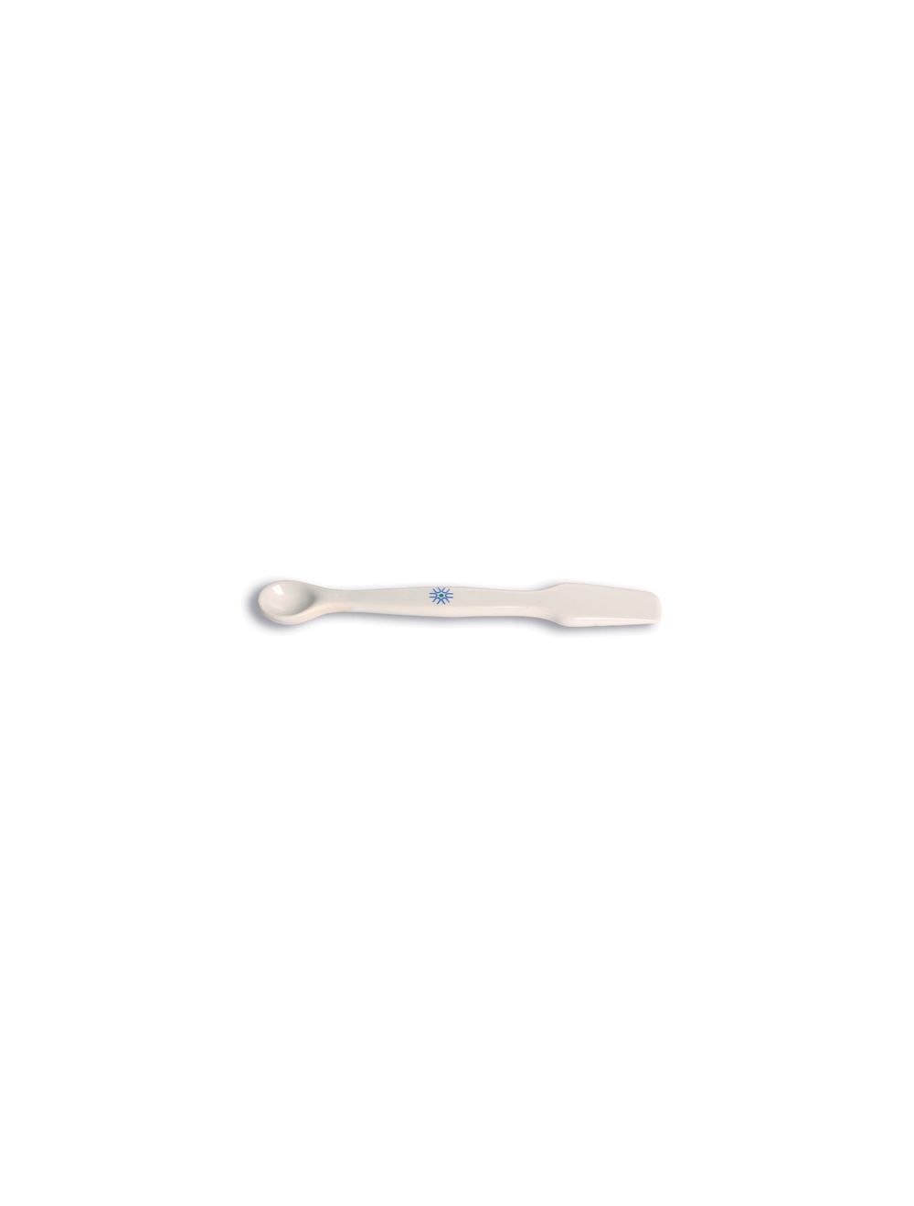 SPATULA WITH SPOON, PORCELAIN, 125MM