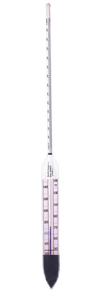 Specific Gravity Hydrometer - 1.060 to 1.130 Sub Div .001, 385 mm