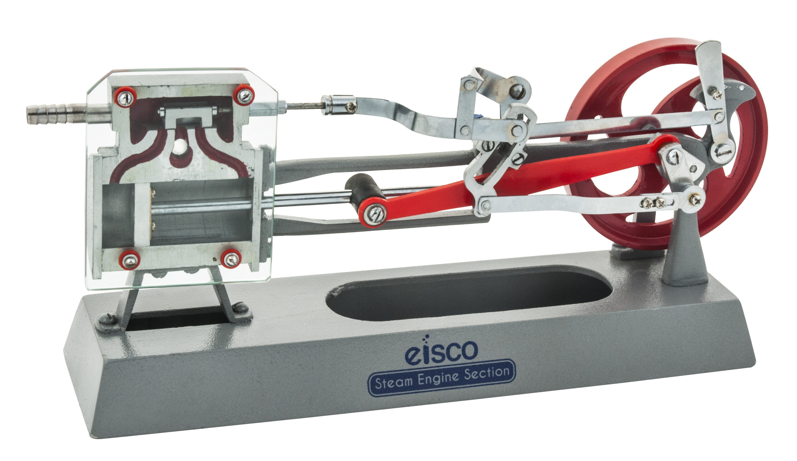 Steam Engine Model - Working Piston, Slide Valve, and Link Motion