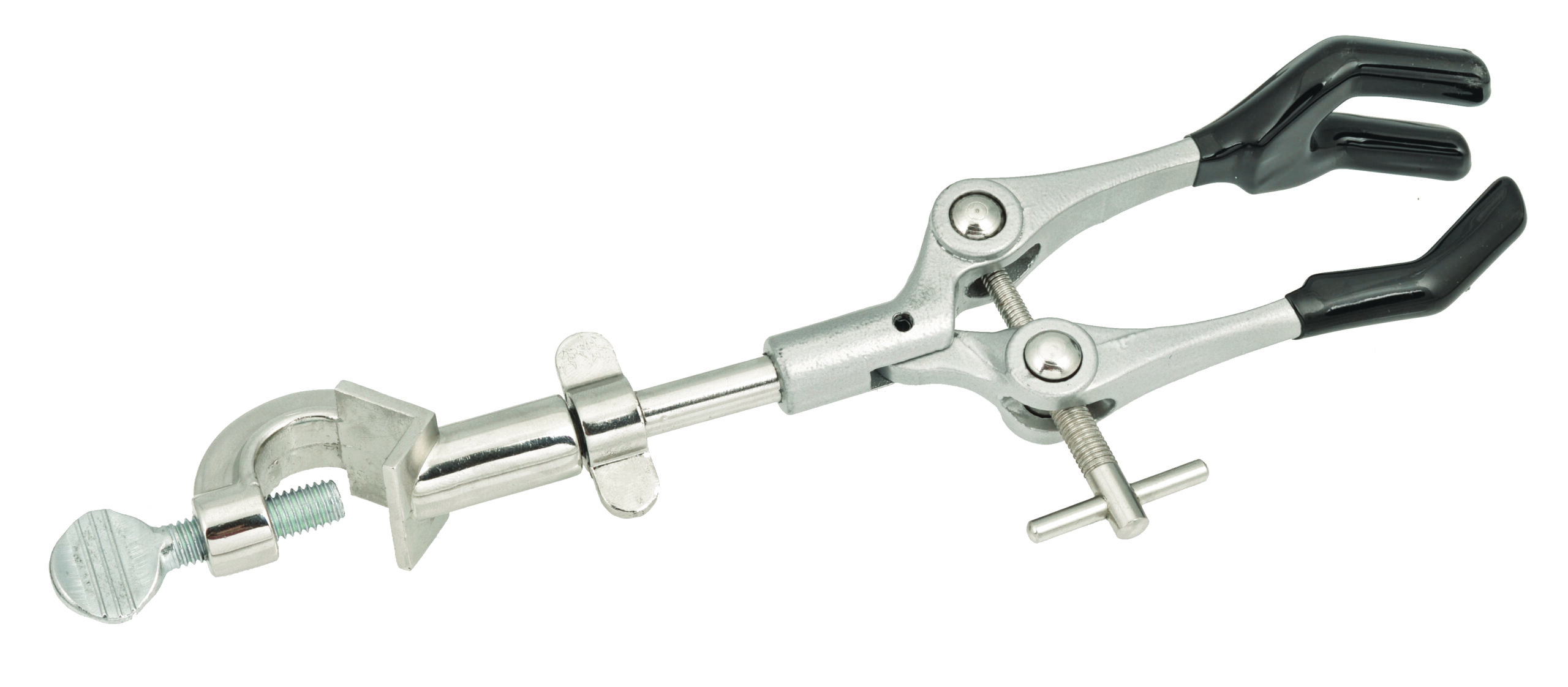 3 Prong Clamp w/ Bosshead - 9.5" Length - Stainless Steel