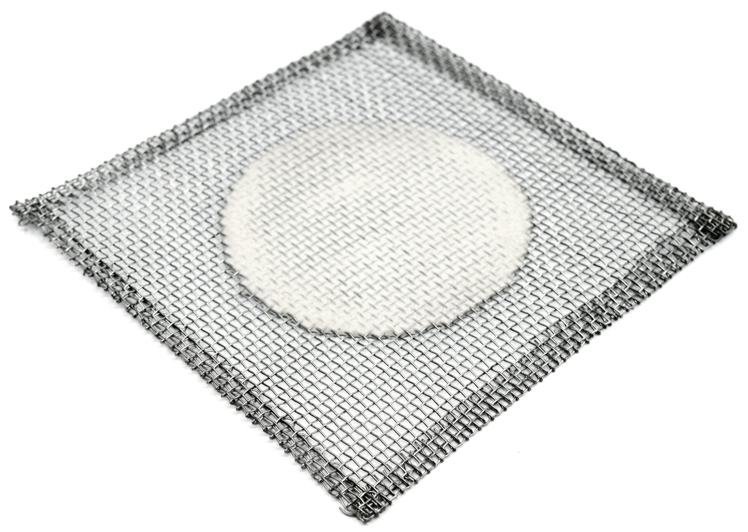 10PK Iron Wire Gauze Squares, 5x5" - 3" Ceramic Center - 100% Free of Harmful Chemicals, Asbestos Free