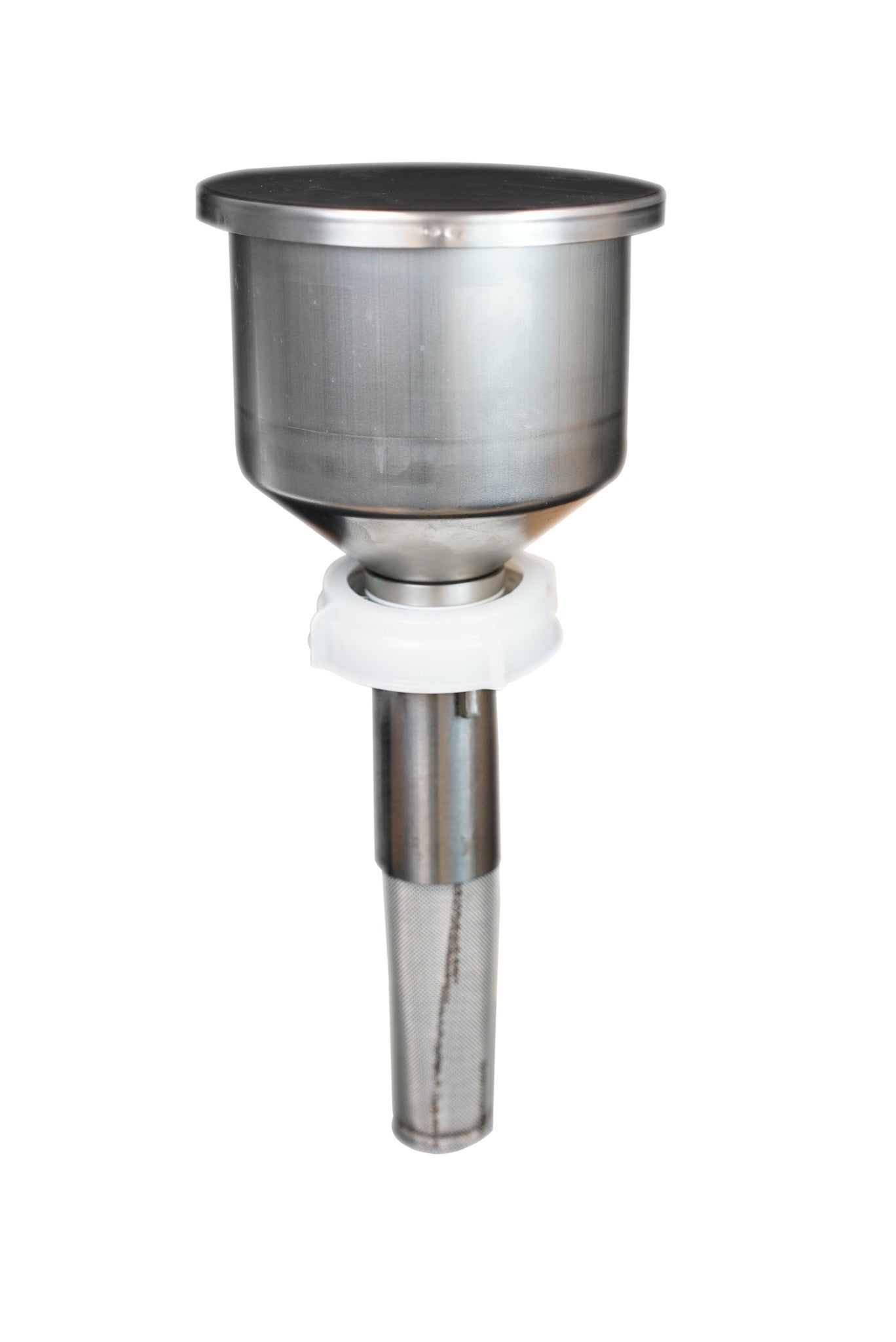 EZwaste® Safety Funnel, VersaCap S-70, Stainless Steel, 1/EA
