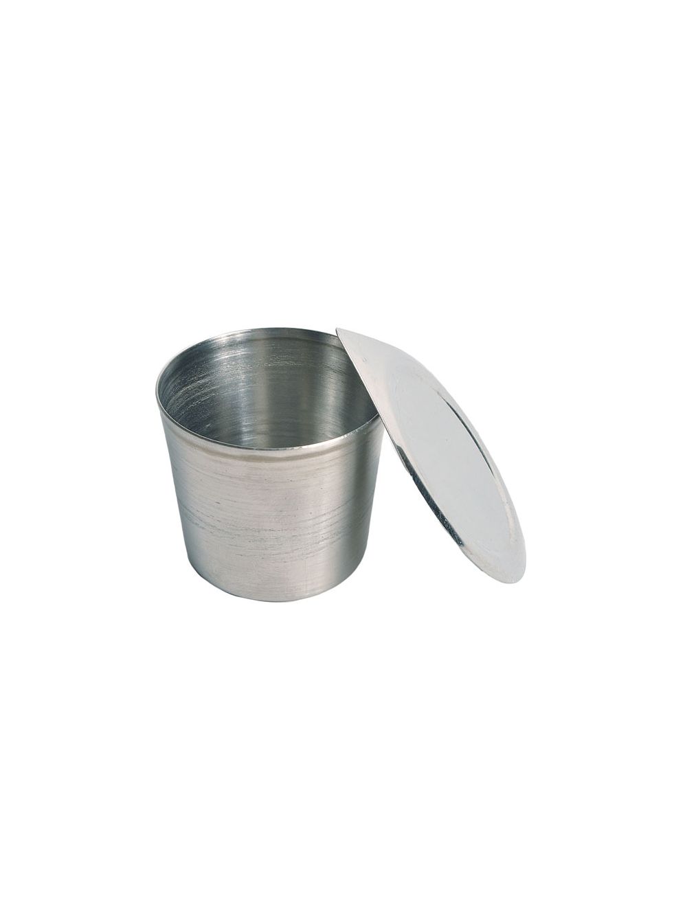 Crucibles, Stainless Steel, With Lid, 100Ml