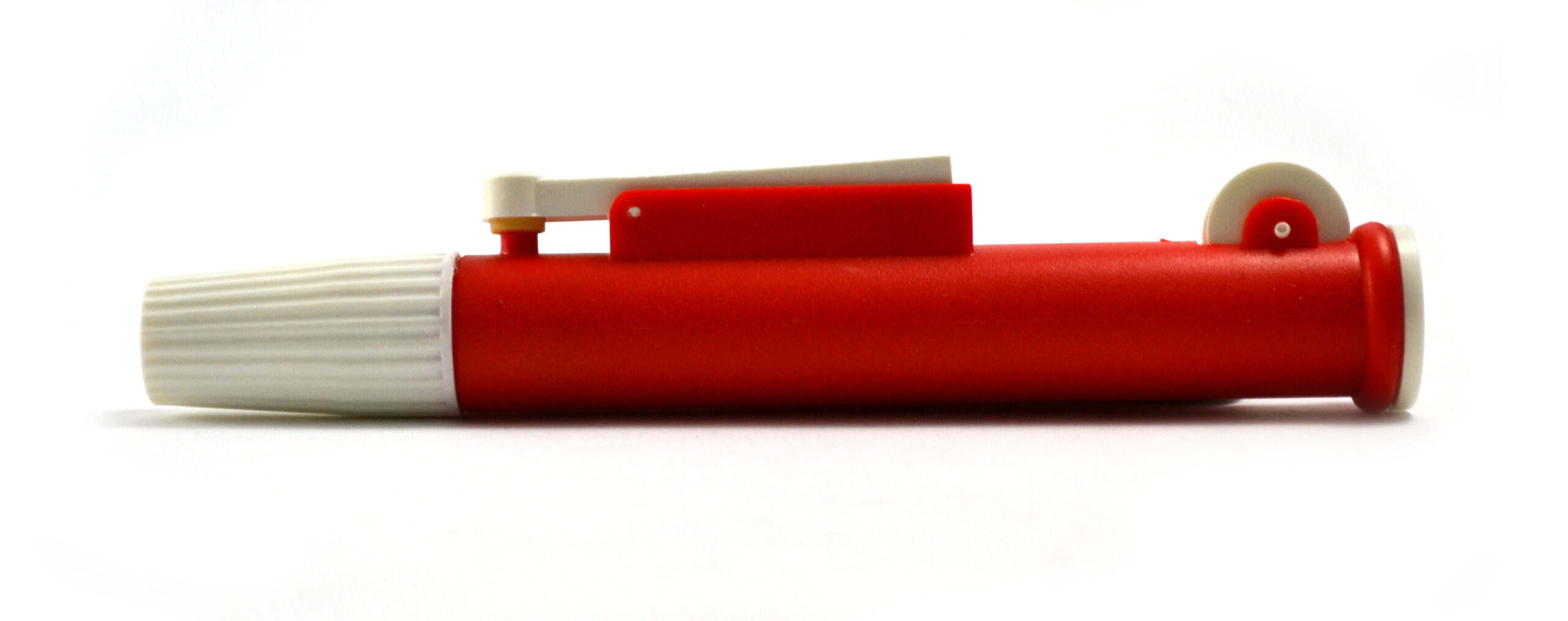 Pipette Pump, 25ml - Red Color - Precise Pipetting & Quick Emptying