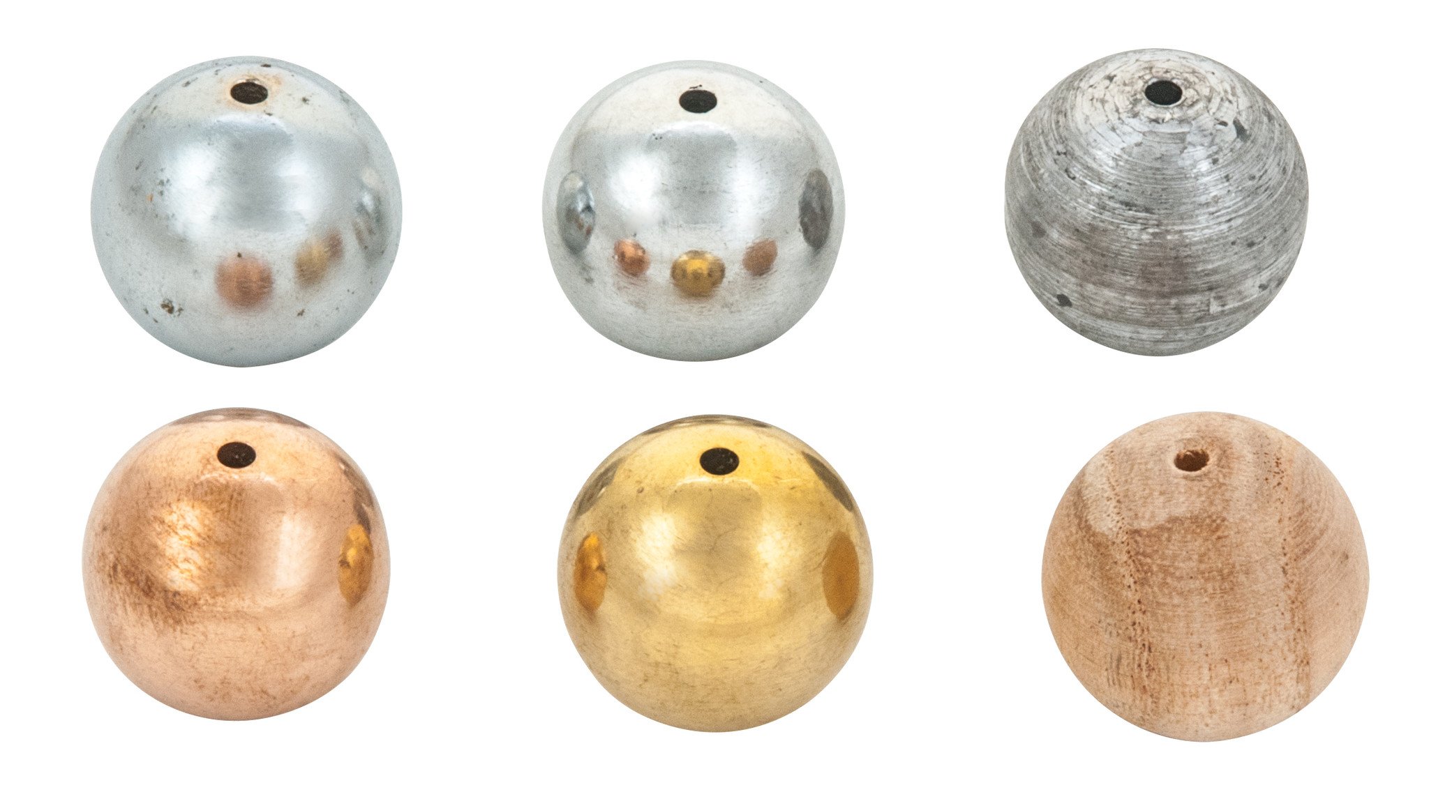 Drilled Ball Set - Set of 6